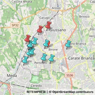 Mappa Via della Tecnica, 20833 Giussano MB, Italia (1.61692)