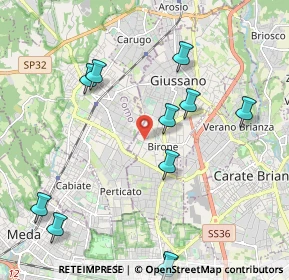 Mappa Via della Tecnica, 20833 Giussano MB, Italia (2.41727)