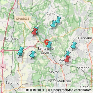 Mappa Via Libertà, 20823 Lentate sul Seveso MB, Italia (3.89364)