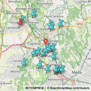 Mappa Via Libertà, 20823 Lentate sul Seveso MB, Italia (2.0865)