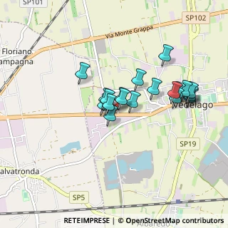 Mappa Via Vicenza, 31050 Vedelago TV, Italia (0.7555)
