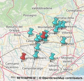 Mappa Via Vicenza 32 sub, 31050 Vedelago TV, Italia (10.32467)