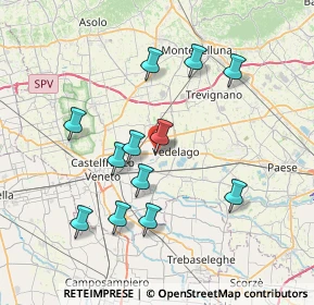 Mappa Via Vicenza 32 sub, 31050 Vedelago TV, Italia (7.06917)