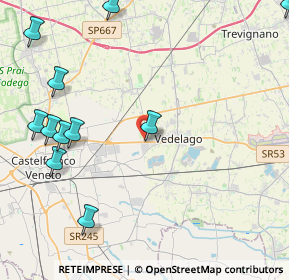 Mappa Via Vicenza 32 sub, 31050 Vedelago TV, Italia (6.24857)