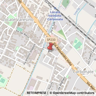 Mappa Via G. Garibaldi, 15, 22070 Locate Varesino, Como (Lombardia)