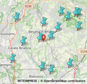 Mappa Via Camillo Benso Conte di Cavour, 20842 Besana In Brianza MB, Italia (4.908)