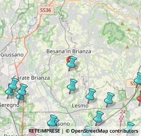 Mappa Via Camillo Benso Conte di Cavour, 20842 Besana In Brianza MB, Italia (7.02278)