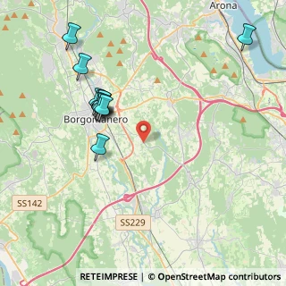 Mappa Via Bogogno, 28021 Borgomanero NO, Italia (4.03333)