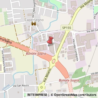 Mappa Via Arturo Toscanini, 45, 24040 Bonate Sopra BG, Italia, 24040 Bonate Sopra, Bergamo (Lombardia)
