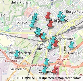 Mappa Via dei Caniana, 24127 Bergamo BG, Italia (0.862)