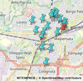 Mappa Via dei Caniana, 24127 Bergamo BG, Italia (0.8565)