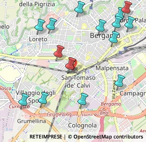 Mappa Via dei Caniana, 24127 Bergamo BG, Italia (1.20375)