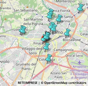 Mappa Via dei Caniana, 24127 Bergamo BG, Italia (1.448)