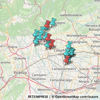 Mappa Via Agamben Federici, 36028 Rossano Veneto VI, Italia (11.0985)