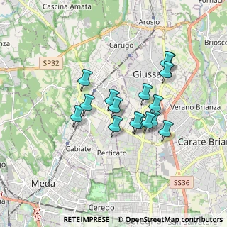 Mappa Via Papa Pio XI, 22066 Mariano Comense CO, Italia (1.39813)