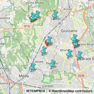 Mappa Via Mara, 22066 Mariano Comense CO, Italia (2.22154)