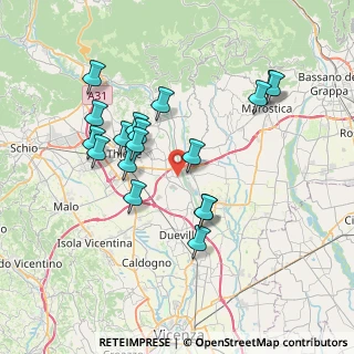 Mappa Via Maglio, 36030 Sarcedo VI, Italia (7.05333)