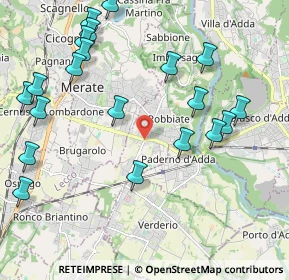 Mappa Via Mario Greppi, 23899 Robbiate LC, Italia (2.441)