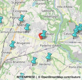 Mappa Via Mario Greppi, 23899 Robbiate LC, Italia (2.76)