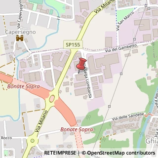Mappa Via Lega Lombarda, 38, 24040 Bonate Sopra, Bergamo (Lombardia)