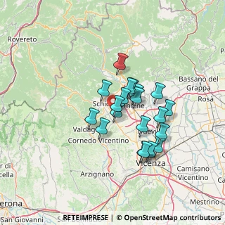 Mappa Via Dell'Artigianato, 36030 San Vito di Leguzzano VI, Italia (10.5485)