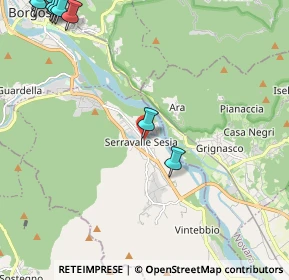 Mappa Via Alla Barca, 13037 Serravalle Sesia VC, Italia (3.5425)