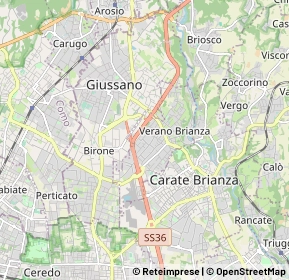 Mappa 20843 Giussano MB, Italia (1.727)