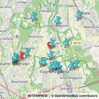 Mappa Via Wolfgang Amadeus Mozart, 21050 Cairate VA, Italia (2.284)