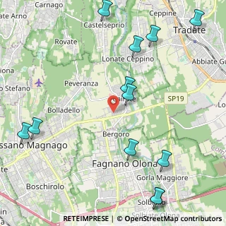 Mappa Via Wolfgang Amadeus Mozart, 21050 Cairate VA, Italia (2.80417)