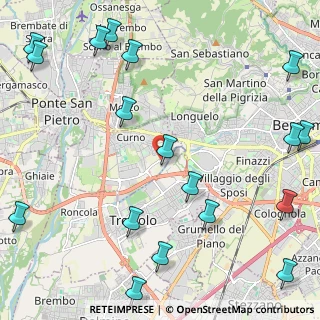 Mappa Via Aldo Moro, 24050 Curno BG, Italia (3.10278)