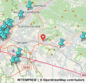 Mappa Via G. Garibaldi, 24061 Albano Sant'Alessandro BG, Italia (6.80706)