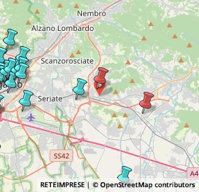 Mappa Via G. Garibaldi, 24061 Albano Sant'Alessandro BG, Italia (6.657)