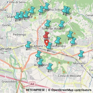 Mappa Via G. Garibaldi, 24061 Albano Sant'Alessandro BG, Italia (2.3525)