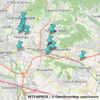 Mappa Via G. Garibaldi, 24061 Albano Sant'Alessandro BG, Italia (2.01167)