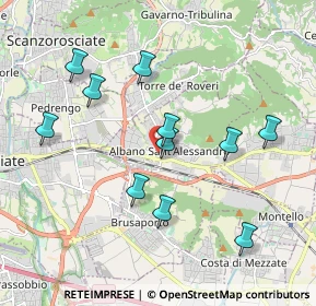 Mappa Via G. Garibaldi, 24061 Albano Sant'Alessandro BG, Italia (1.86364)