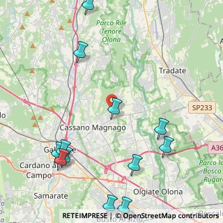 Mappa Via Carnelli, 21050 Cairate VA, Italia (5.605)