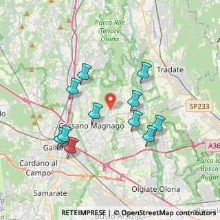 Mappa Via Carnelli, 21050 Cairate VA, Italia (3.46909)