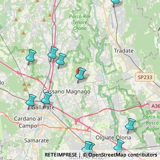 Mappa Via Carnelli, 21050 Cairate VA, Italia (5.95455)