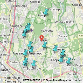 Mappa Via Carnelli, 21050 Cairate VA, Italia (2.33118)