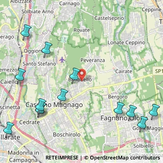 Mappa Via Carnelli, 21050 Cairate VA, Italia (3.03846)