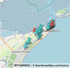 Mappa Via Asti, 33054 Lignano Sabbiadoro UD, Italia (1.32438)