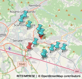 Mappa Via Cristoforo Colombo, 24061 Albano Sant'Alessandro BG, Italia (3.03615)