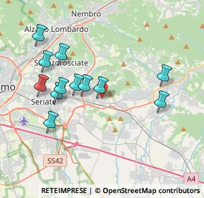 Mappa Via Cristoforo Colombo, 24061 Albano Sant'Alessandro BG, Italia (3.77)