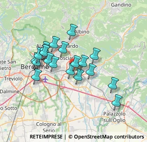 Mappa Via Cristoforo Colombo, 24061 Albano Sant'Alessandro BG, Italia (5.8455)