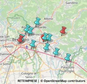 Mappa Via Cristoforo Colombo, 24061 Albano Sant'Alessandro BG, Italia (5.8975)