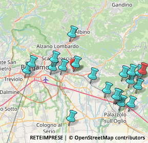 Mappa Via Cristoforo Colombo, 24061 Albano Sant'Alessandro BG, Italia (9.31)