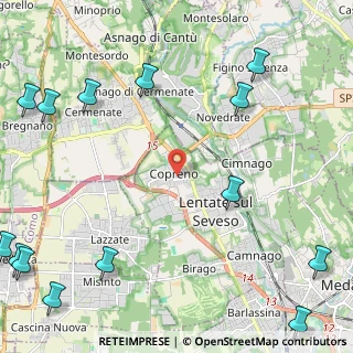 Mappa Via Asiago, 20823 Lentate sul Seveso MB, Italia (3.53857)