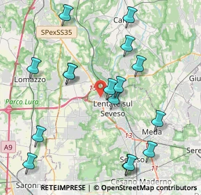 Mappa Via Asiago, 20823 Lentate sul Seveso MB, Italia (4.42625)