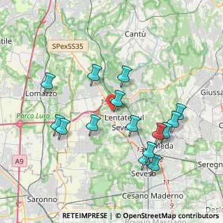 Mappa Via Asiago, 20823 Lentate sul Seveso MB, Italia (3.90467)