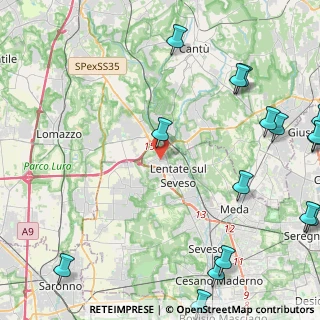 Mappa Via Asiago, 20823 Lentate sul Seveso MB, Italia (6.89235)